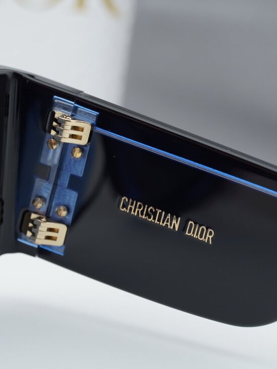 Dior DIORNUIT S1I 17B0 Square Sunglasses - Black / Blue main image 7